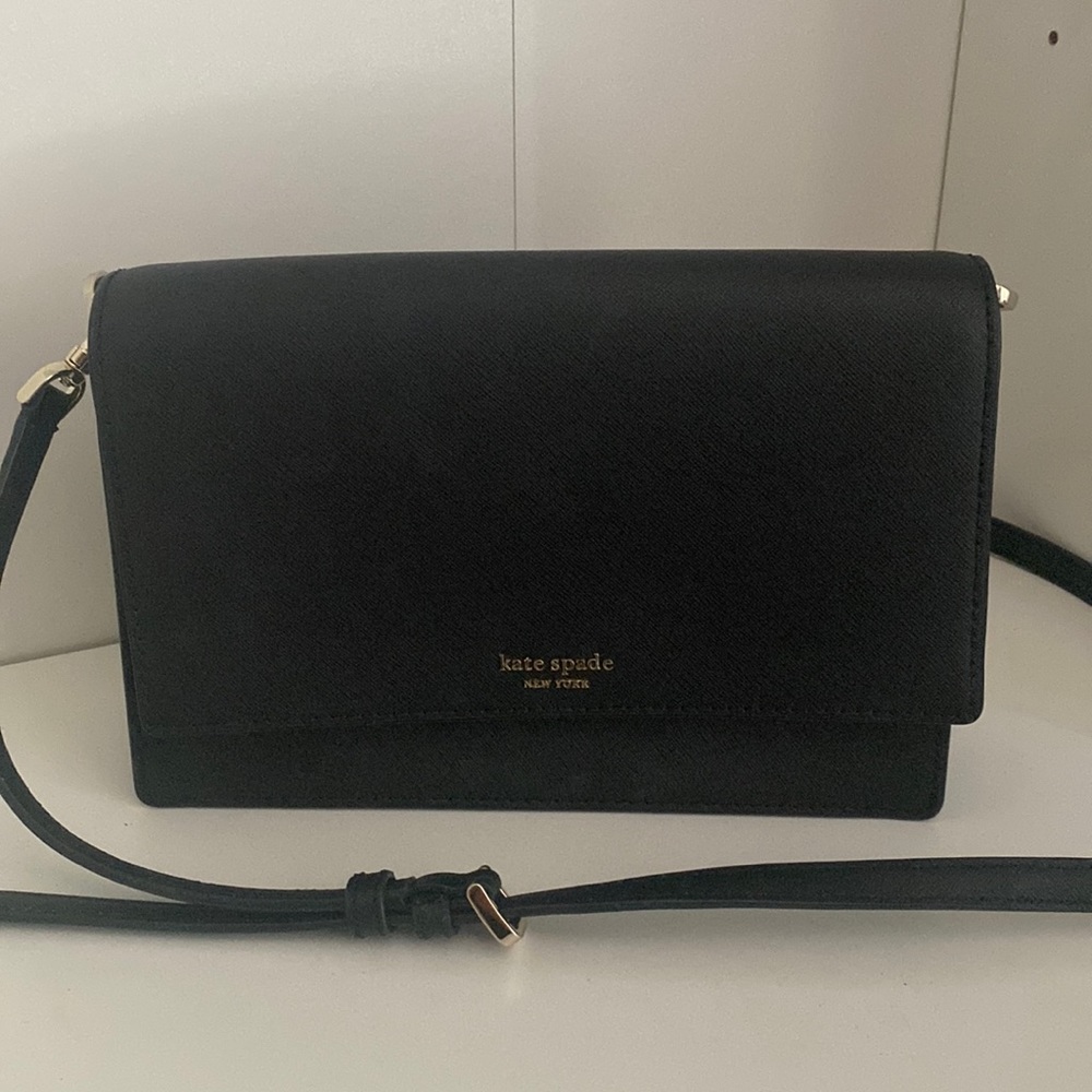 COPY - Kate Spade ♠️ black leather crossbody bag